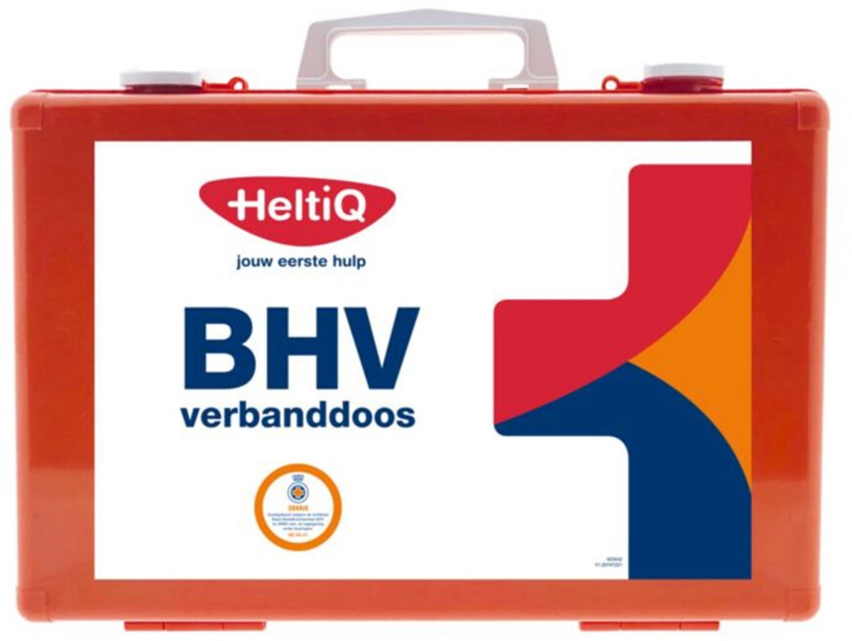 3x HeltiQ BHV Verbanddoos Modulair Oranje