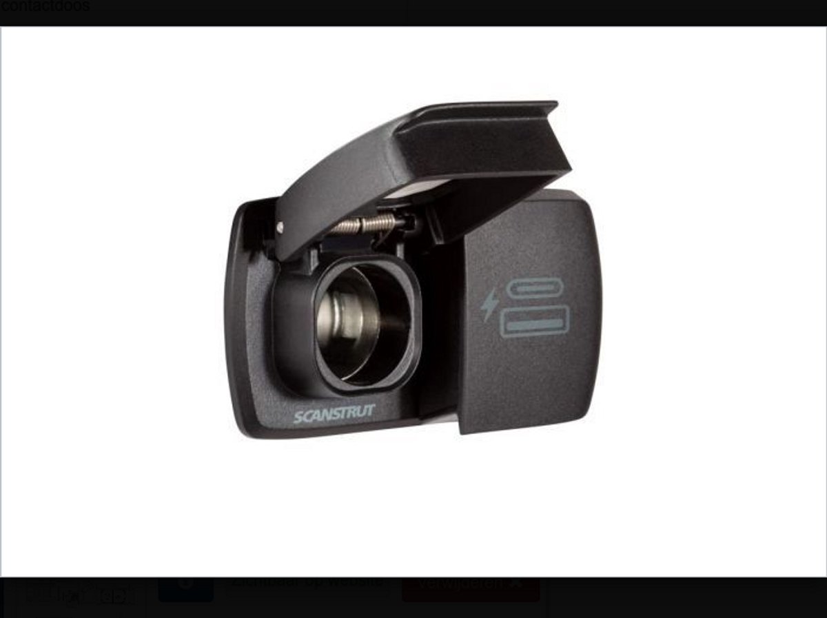 ScanStrut Flip Pro Duo USB-A en USB-C aansluiting en 12V contactdoos