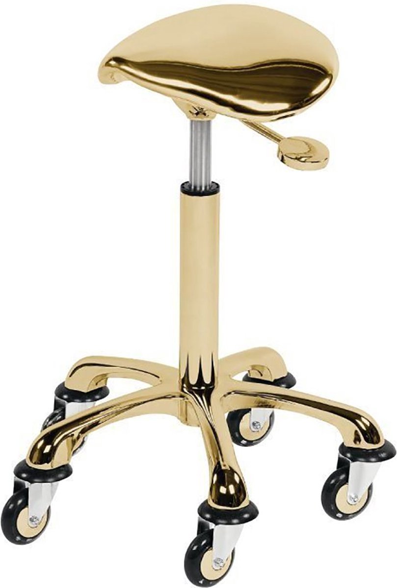 Sibel Saddle Stool Rollercoaster Eccentric Gold