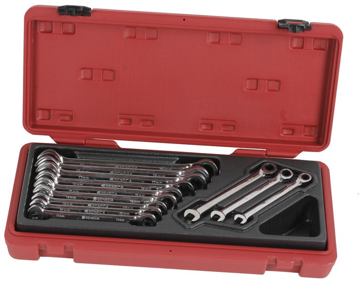 Ringratel steeksleutelset 12 delig