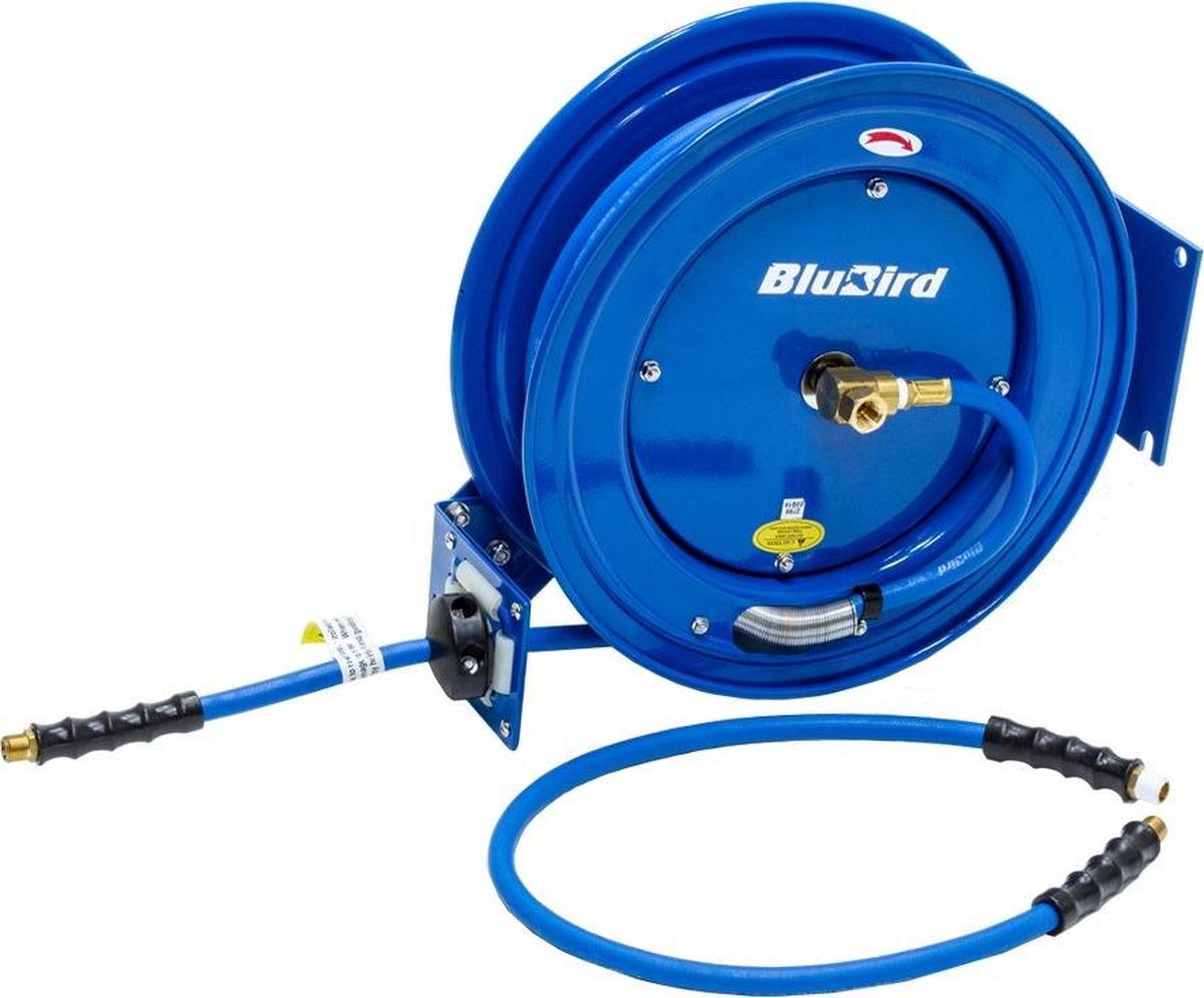 Blubird Luchtslanghaspel enkele arm 10mm x 10mtr