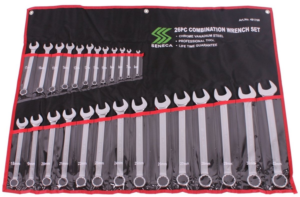 Steekringsleutelset 26 delig