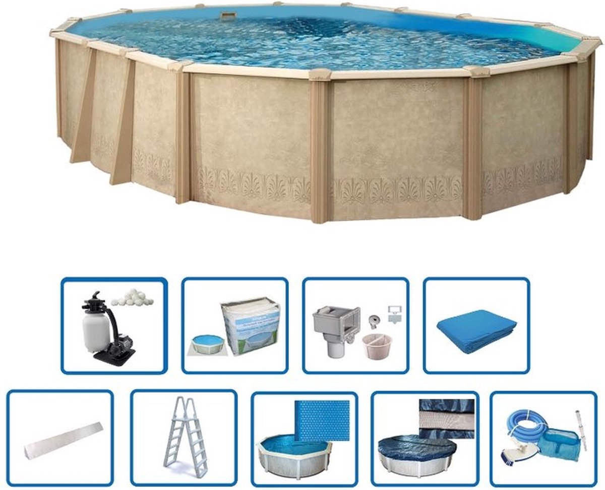 Interline  Sunlake ovaal 6,10x3,60m Premium Pakket