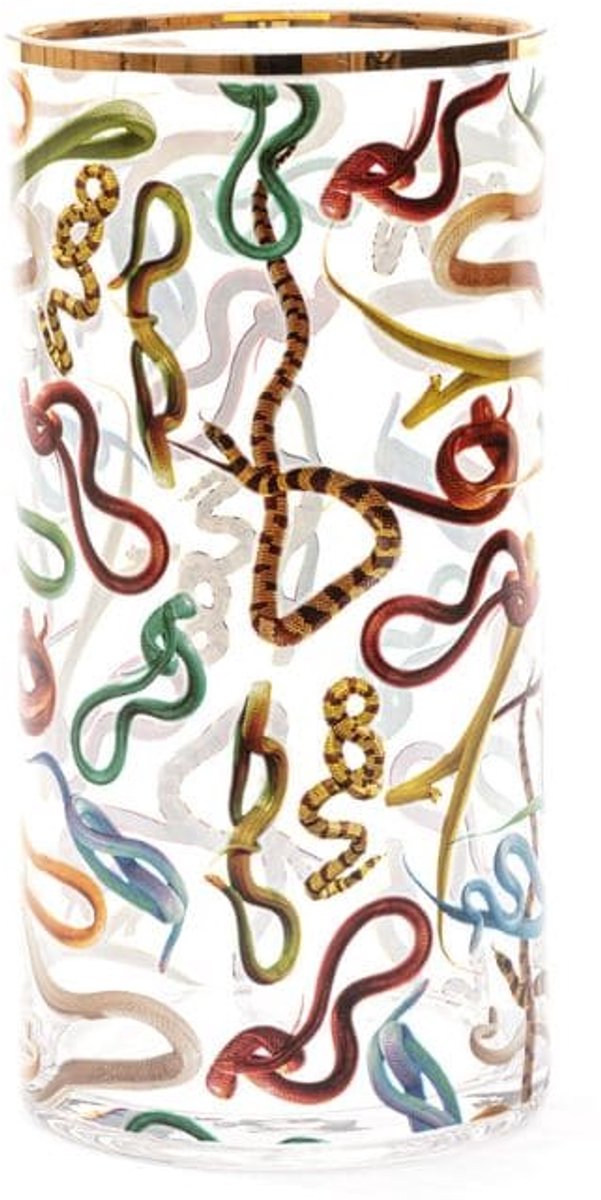 Seletti Toiletpaper Cylindrical Vaas Medium Snakes