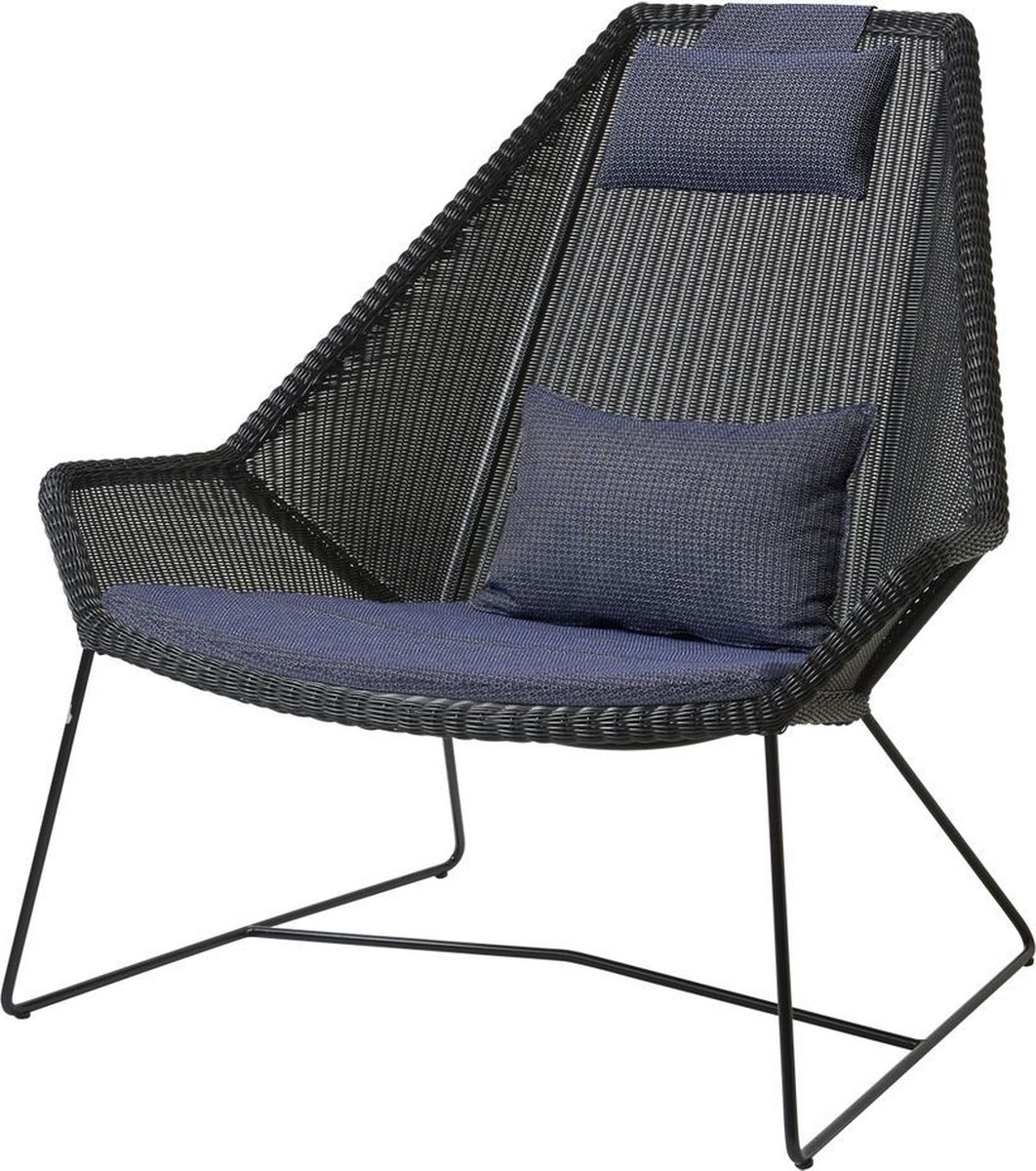 Cane-Line Zitkussen Voor Breeze Highback Lounge Fauteuil Blue