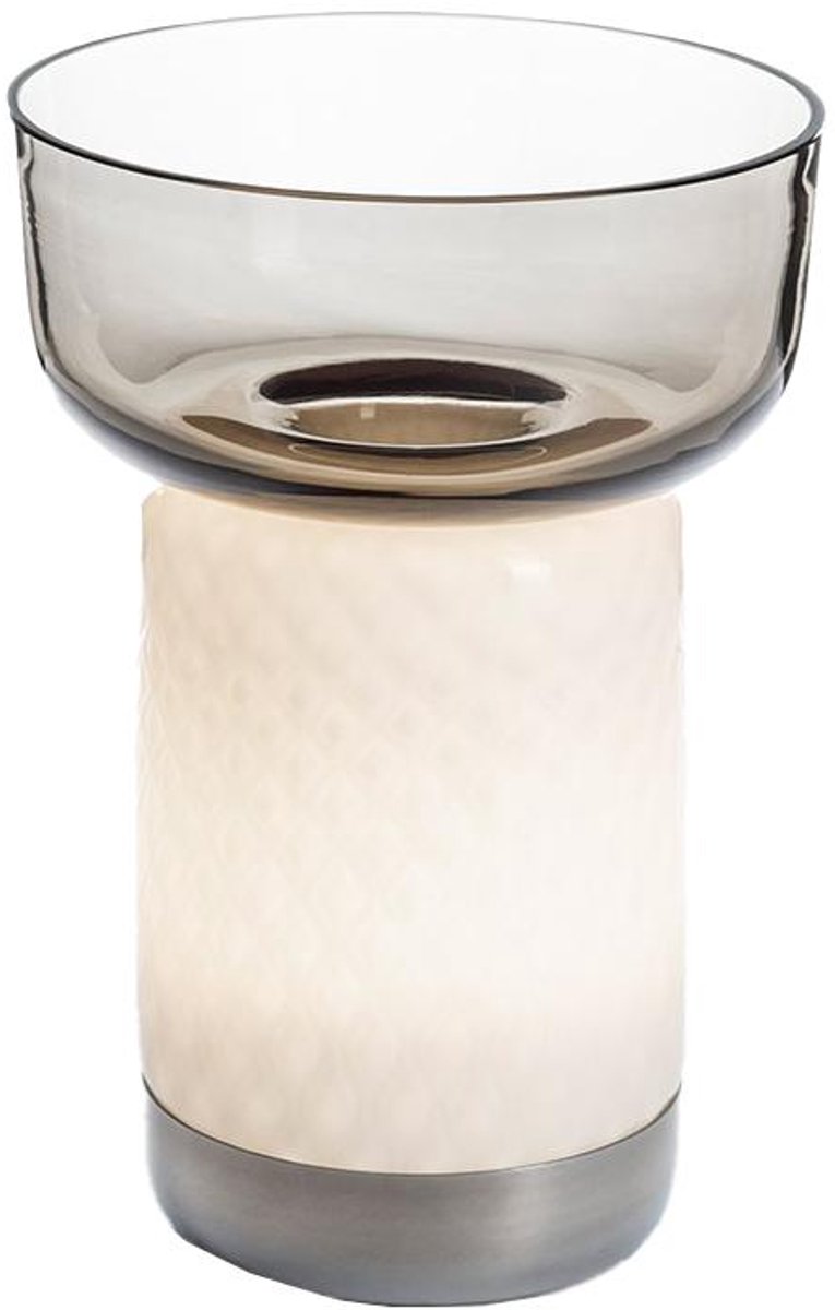 Artemide Bontà Tafellamp Met Kom LED Oplaadbaar Grijs