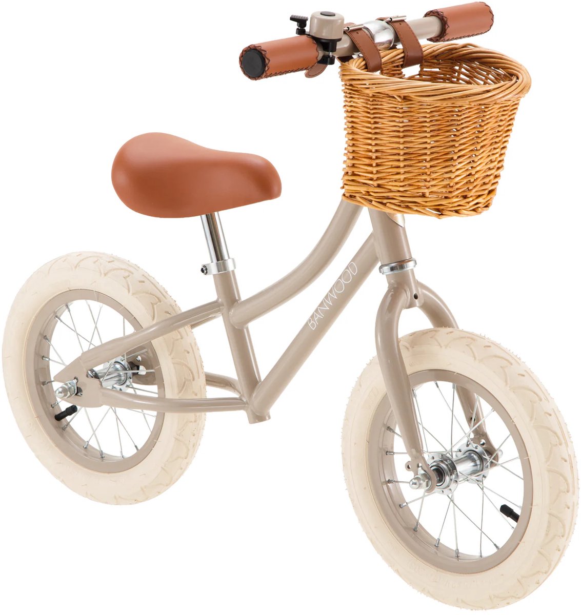 Banwood Loopfiets - First Go! - 3-5 Jaar - Beige - Banwood - OneSize - Loopfietsen