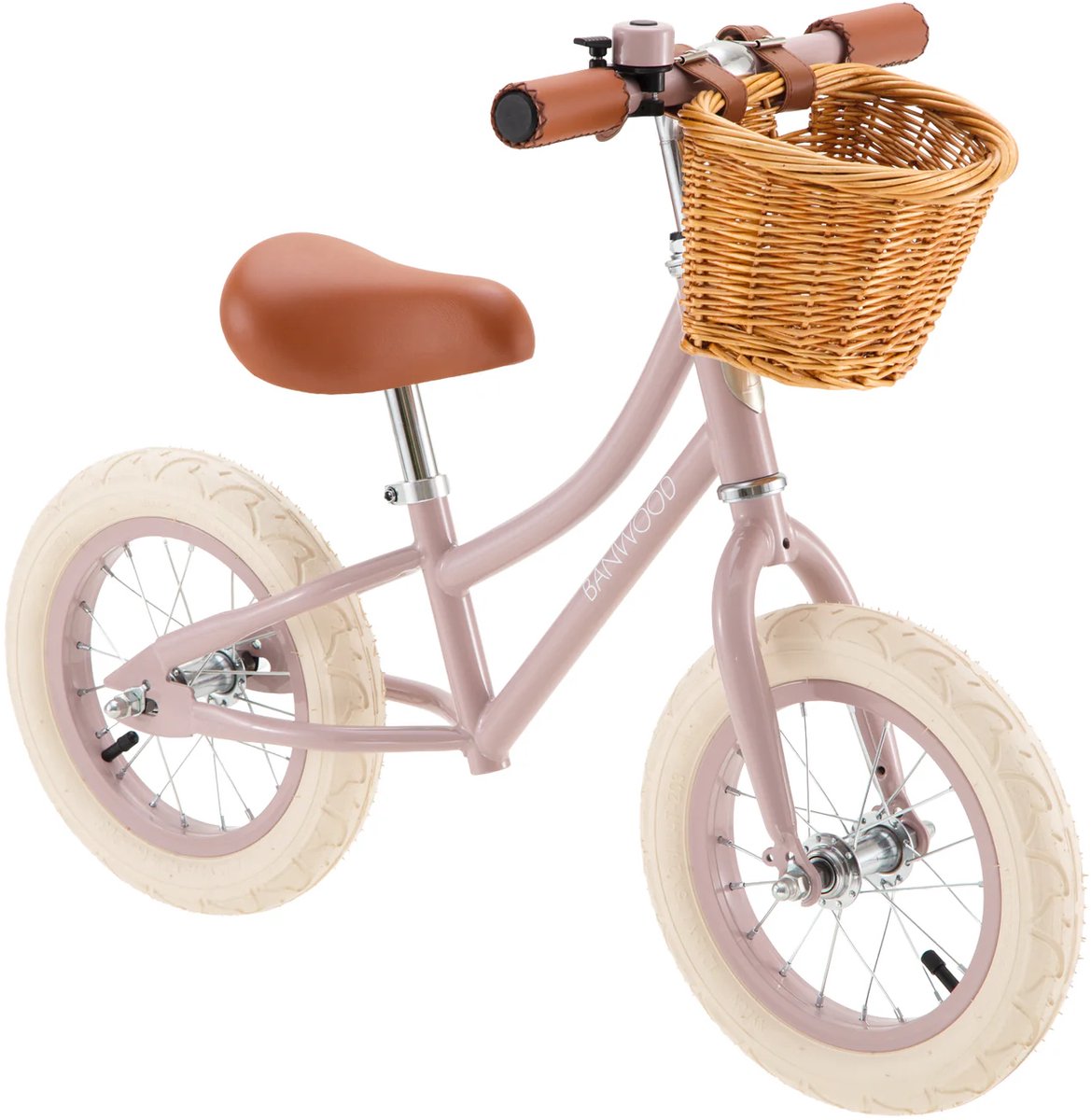 Banwood Loopfiets - First Go! - 3-5 Jaar - Dusty Pink - Banwood - OneSize - Loopfietsen