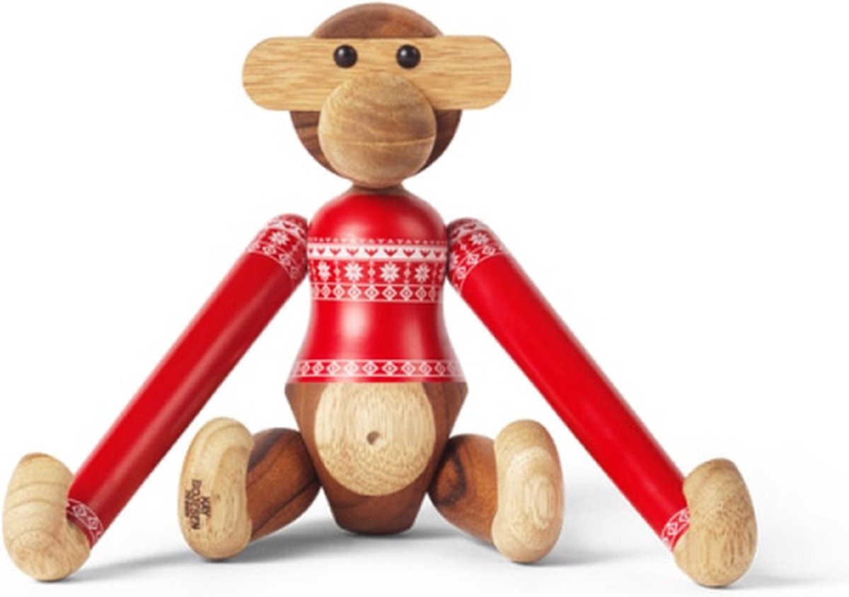 Kay Bojesen Houten figuur - Aapje - Julesweater 2024 - Klein - T - Kay Bojesen - OneSize - Decoratie