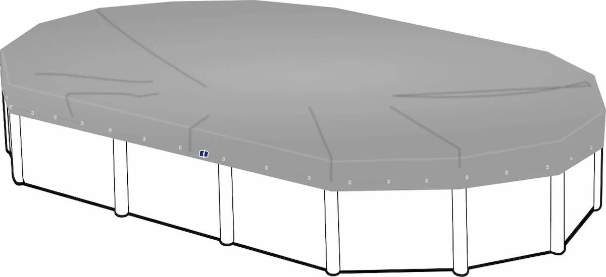 W'eau Afdekzeil voor ovaal zwembad 810 x 400cm (zeilmaat 870 x 460)