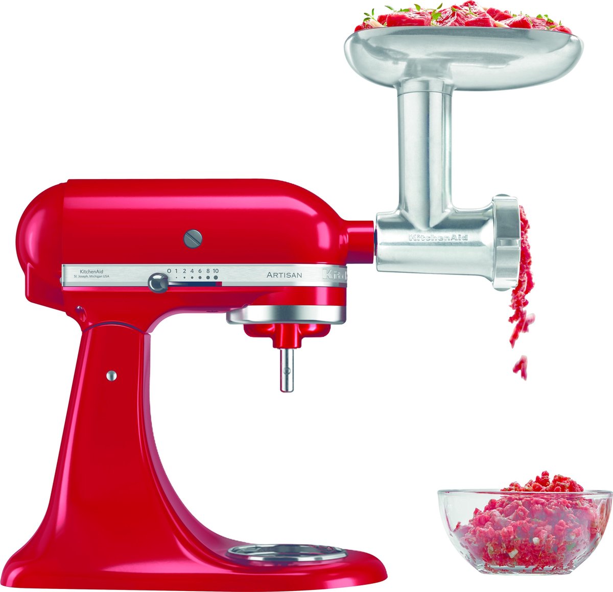 KitchenAid Metalen Voedselmolen 5KSMMGA | Keukenrobot accessoires | 5413184913793