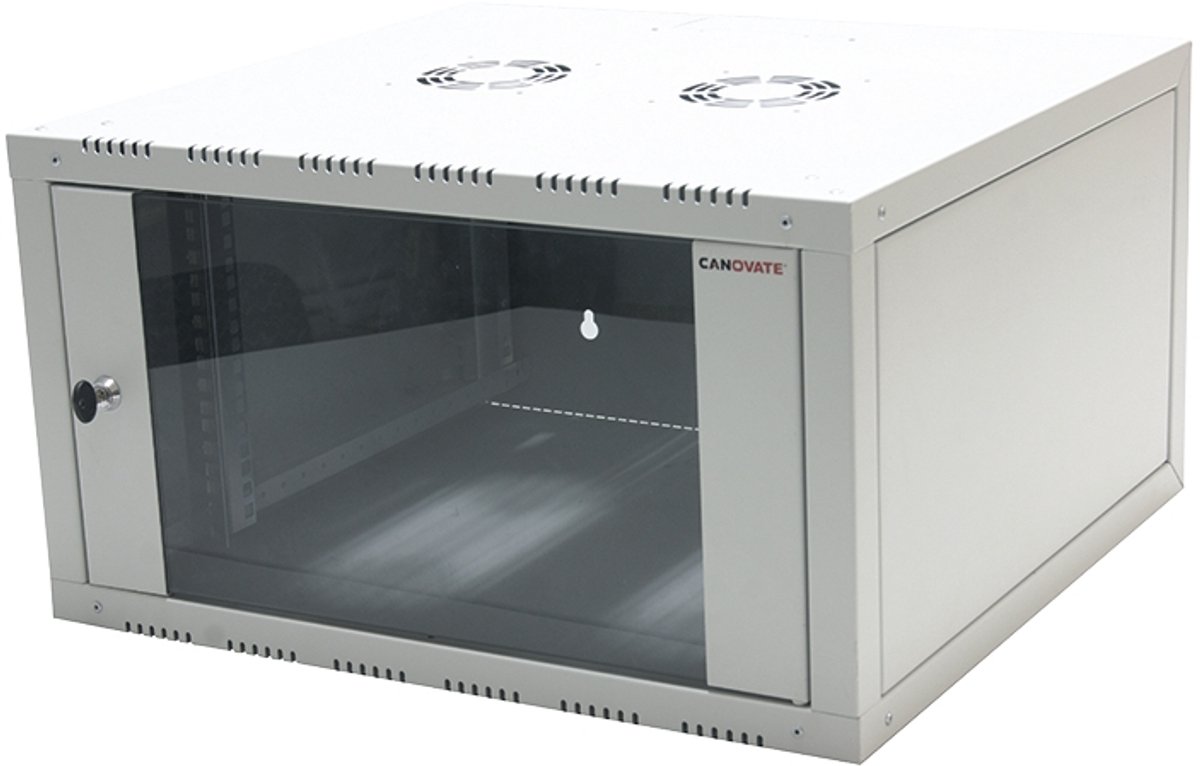 LogiLink W06E66G 19inch-wandkast (b x d) 600 mm x 560 mm 6 HE Grijs-wit (RAL 7035)