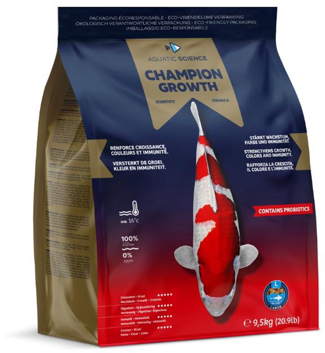 Aquatic Science Champion Growth Large 9,5Kg - Aquatic Science