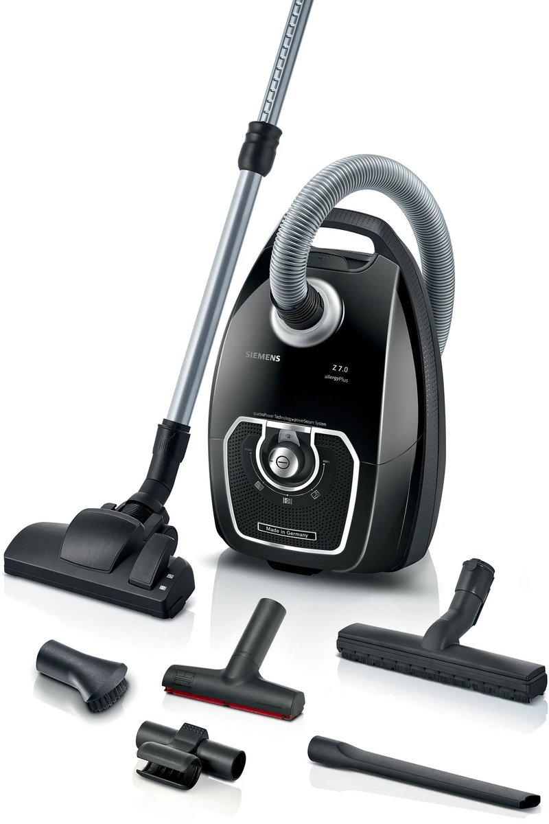 Siemens VSZ7X500 stofzuiger 5 l Trommelstofzuiger Droog 650 W Stofzak
