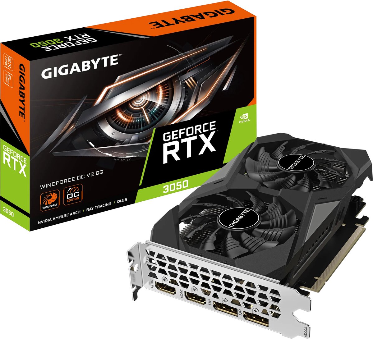 GIGABYTE GeForce RTX 3050 WINDFORCE OC V2 6G