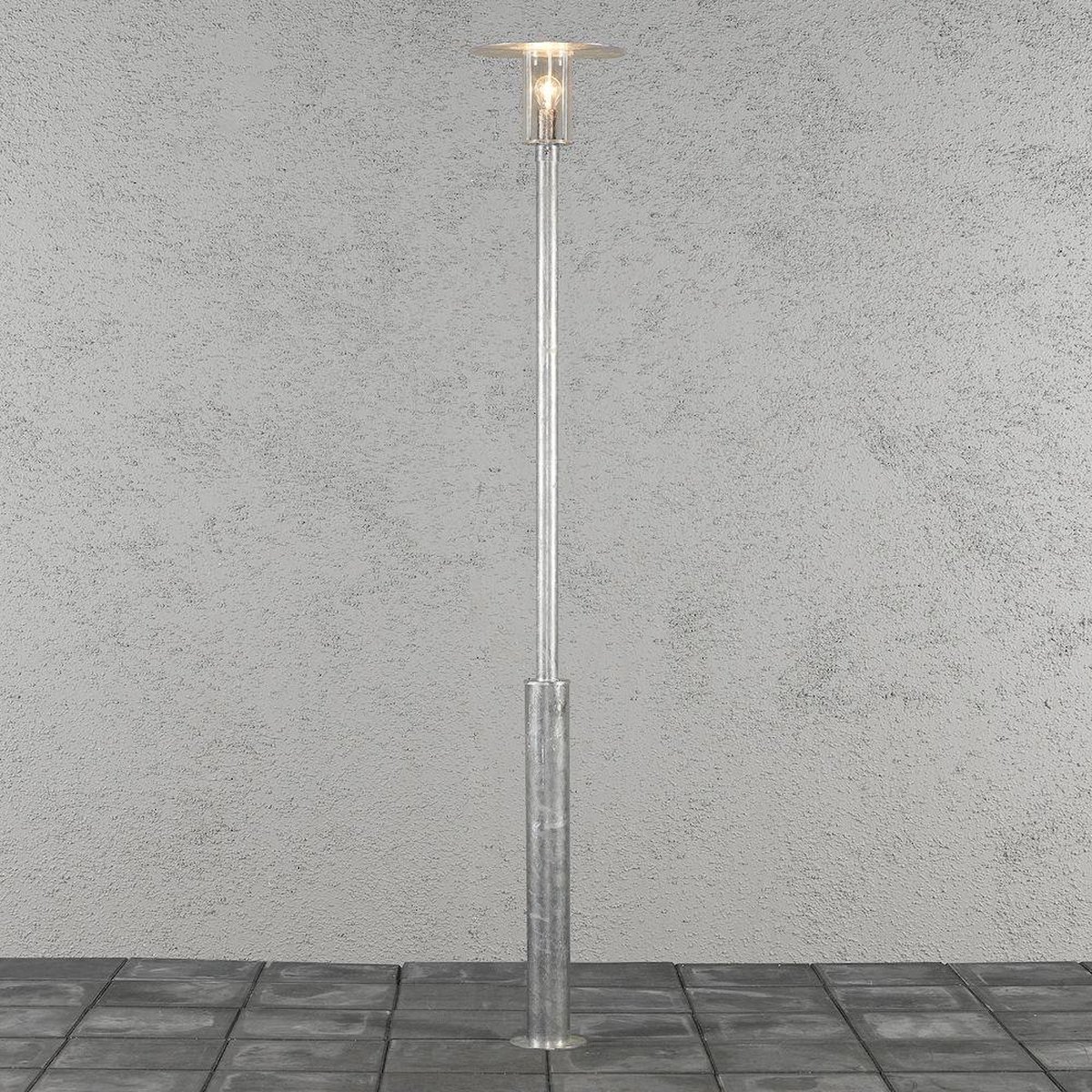 Konstsmide 663-320 Mode Staande buitenlamp Gloeilamp, Spaarlamp E27 60 W Staal