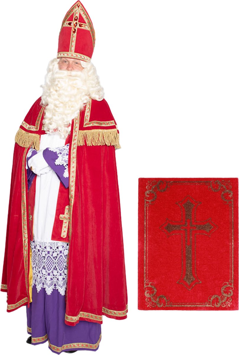 Compleet Sinterklaas kostuum inclusief boek One size -