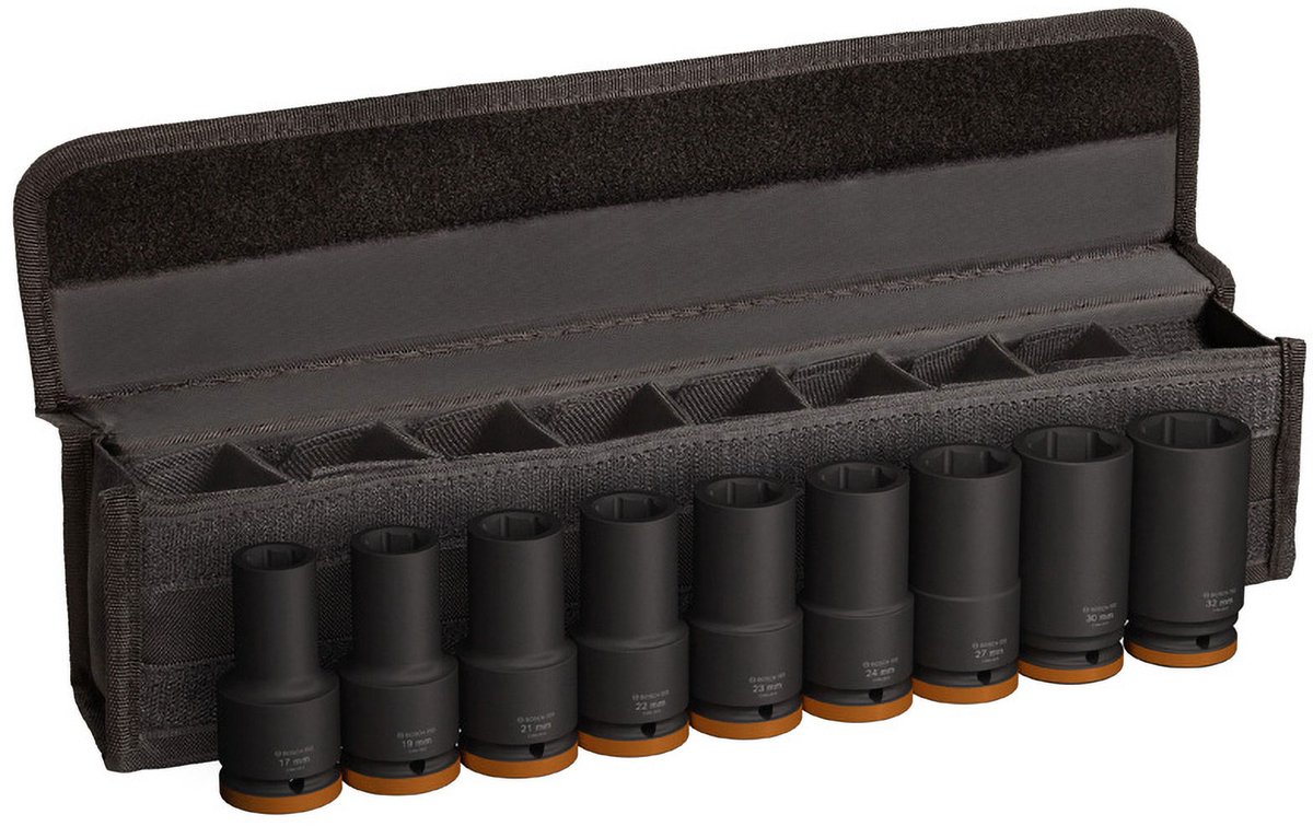 Bosch Professional PRO Impact krachtdoppenset lang 3/4" 9-delig - 2608003042