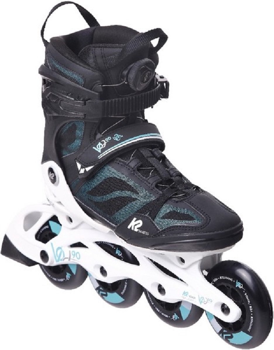 K2 - VO2 90 BOA Women Black/Turqoise - Fitness Tour Skates - 37