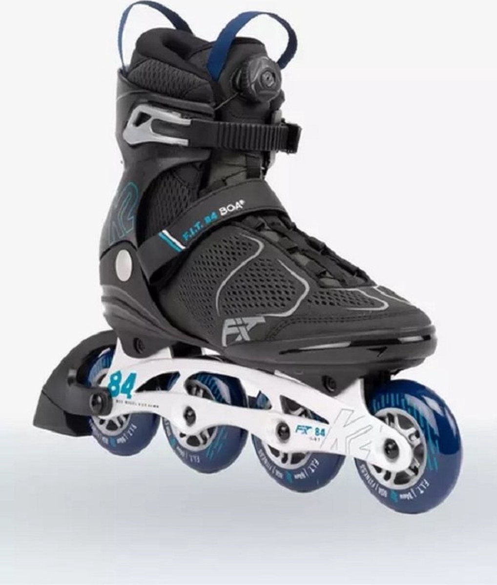 K2 - F.I.T. 84 Boa Black Blue - Recreatie Fitness Skates - 45