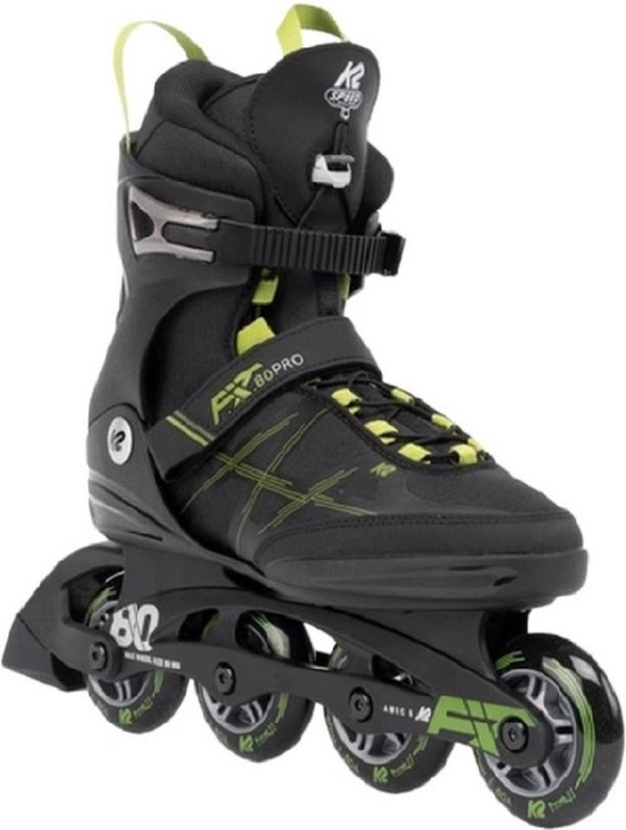 K2 - F.I.T. 80 Pro Black Olive - Recreatie Skates - 42.5