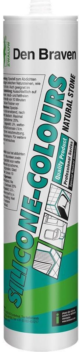 Zwaluw Silicone-COLOURS + Natural Stone | 310 ml | RAL 1015 (Licht ivoorkleurig) (12 stuks) - 211900