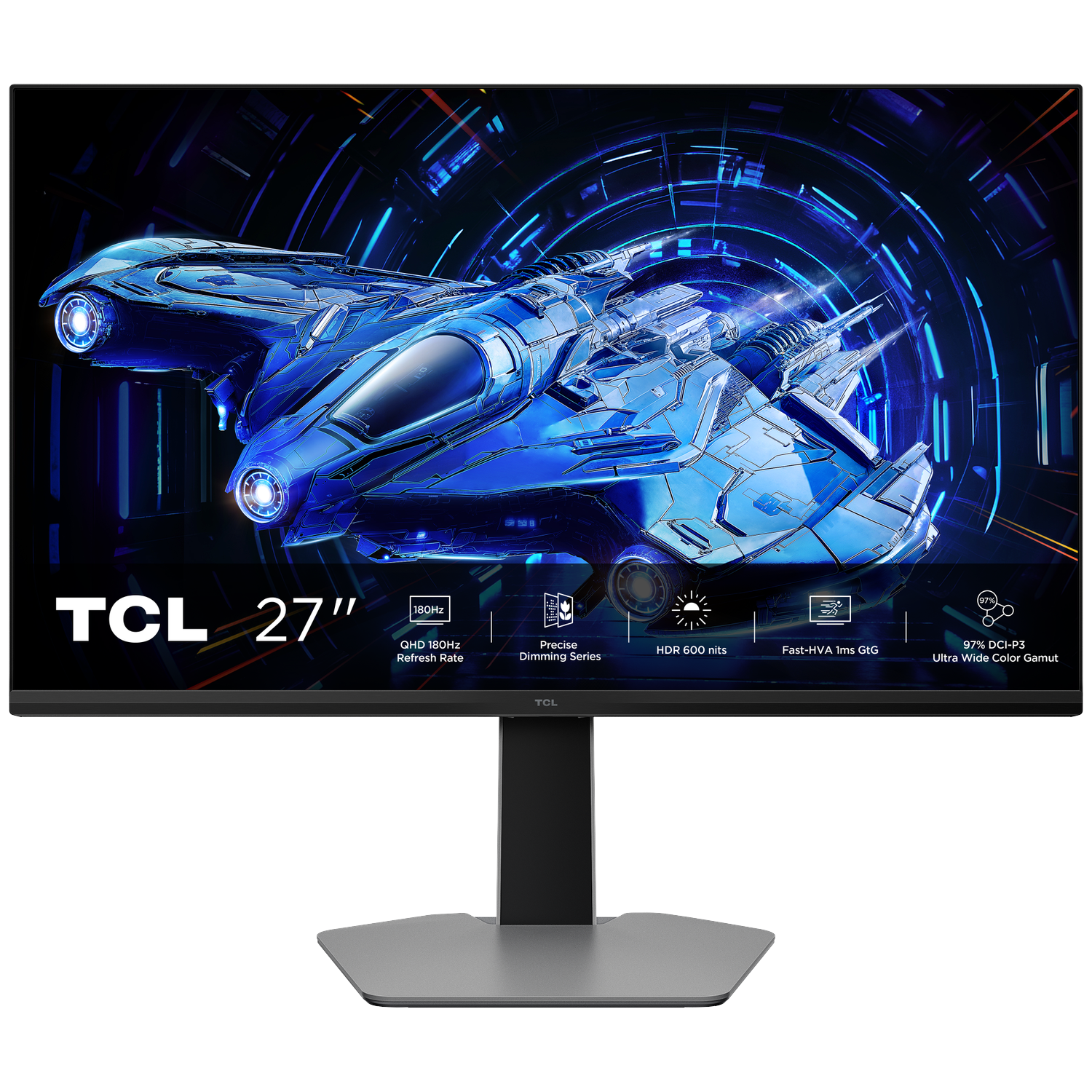 Tcl 27g64 27” Qd-mini-led Gaming Monitor - 27 Inch Qhd 2560 X 1440 Ahva (advanced Hyper-viewing Angle)