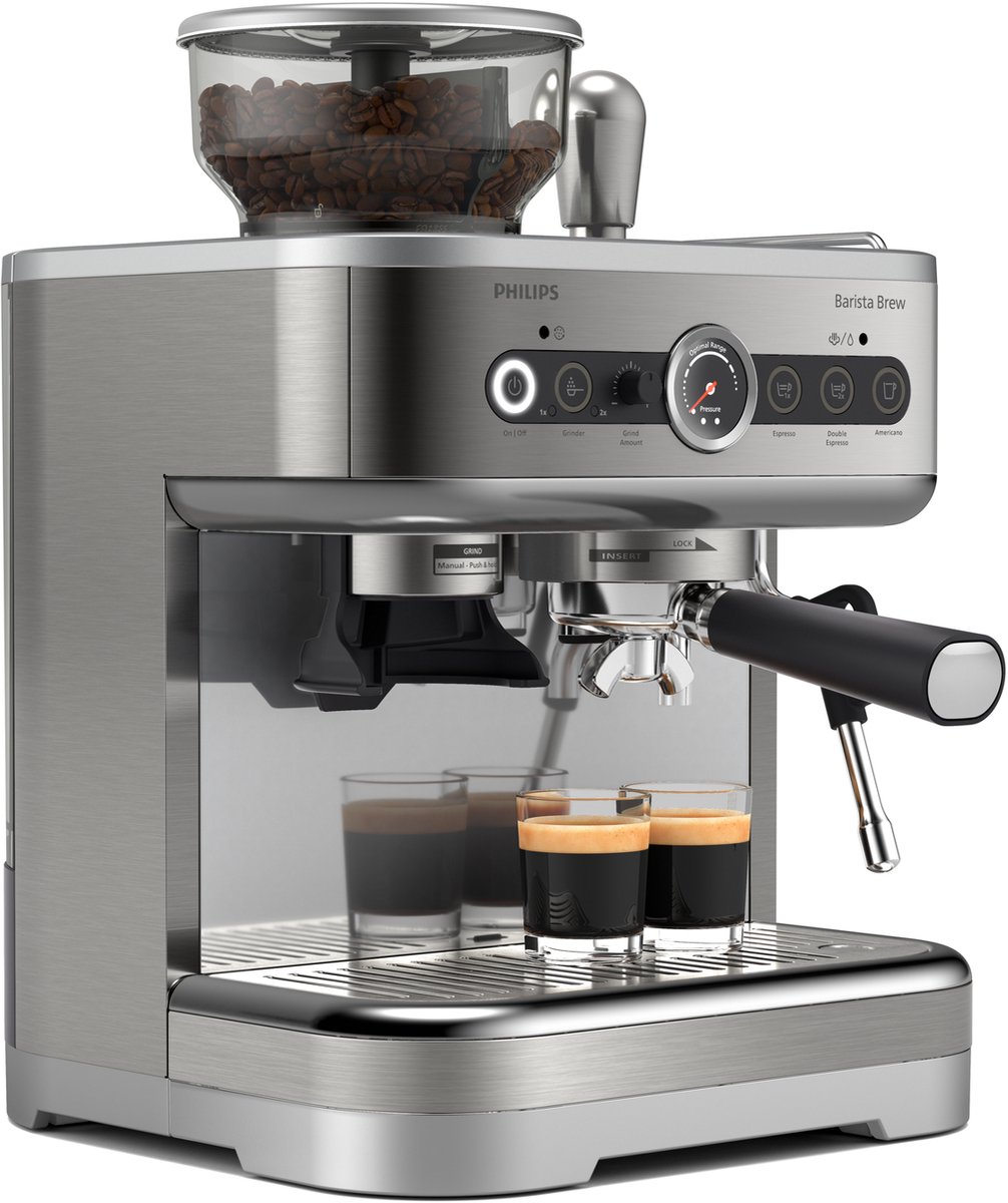 Philips Barista Brew PSA3228-01 Espresso machine met molen - Zilver