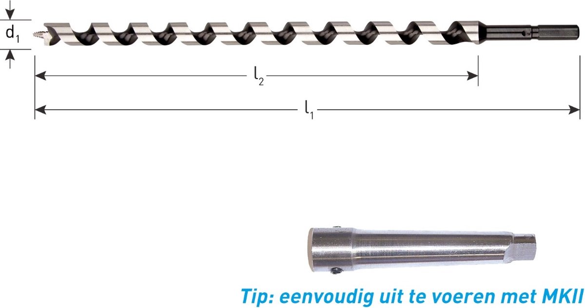 Rotec Slangenboor GOLD-LINE, ø32x810x880 - 2413205