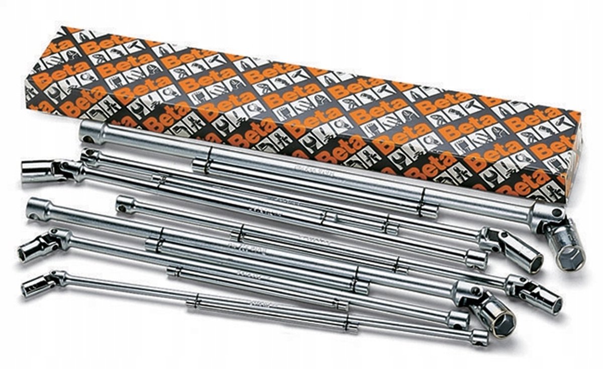 Beta 18-delige set T-sleutels met cardangewricht en zeskant dop (art. 952) 952/S18 - 009520083