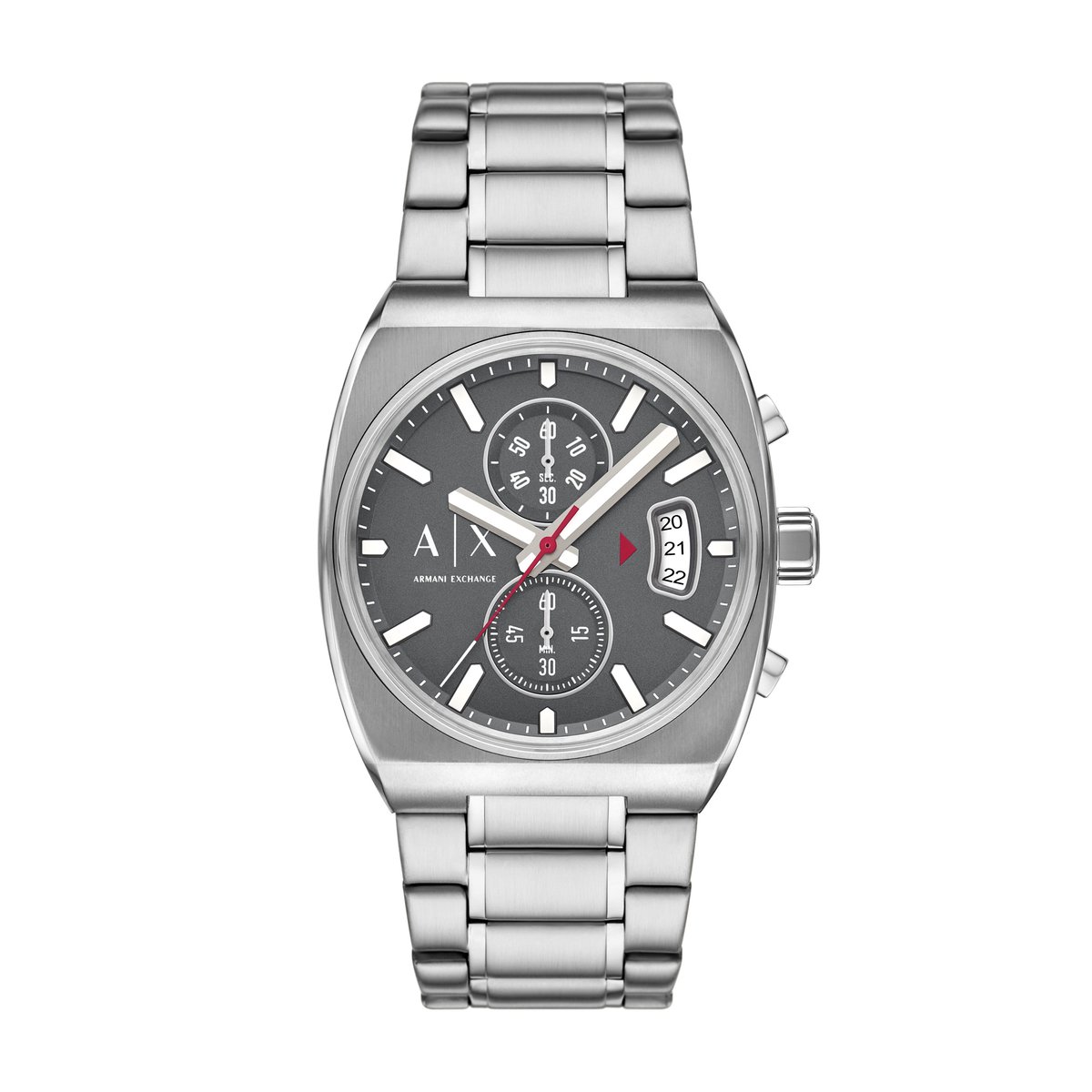 Armani Exchange - Heren Horloge - Chronograaf 40 mm - Zilverkleurig