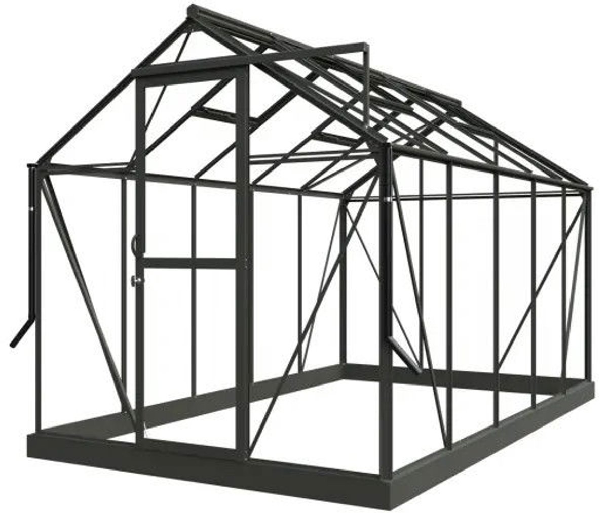 Tuinkas Mary III Full Options groengrijs 3 mm veiligheidsglas Royal Well - Royal well