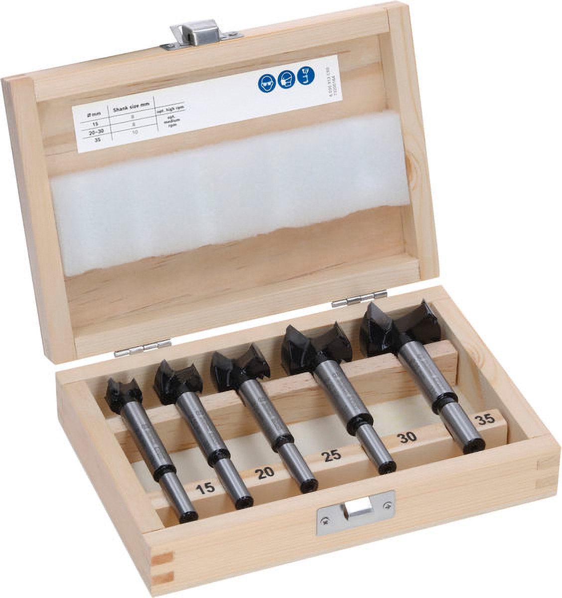 Bosch Accessoires EXPERT Laminated Wood scharnierborenset | 15; 20; 25; 30; 35 x 60 x 90 mm | 5-delig - 2608901844