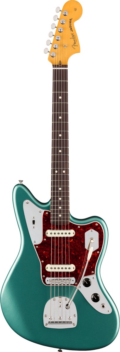 Fender American Professional Classic Jaguar, Faded Sherwood Green Metallic RW