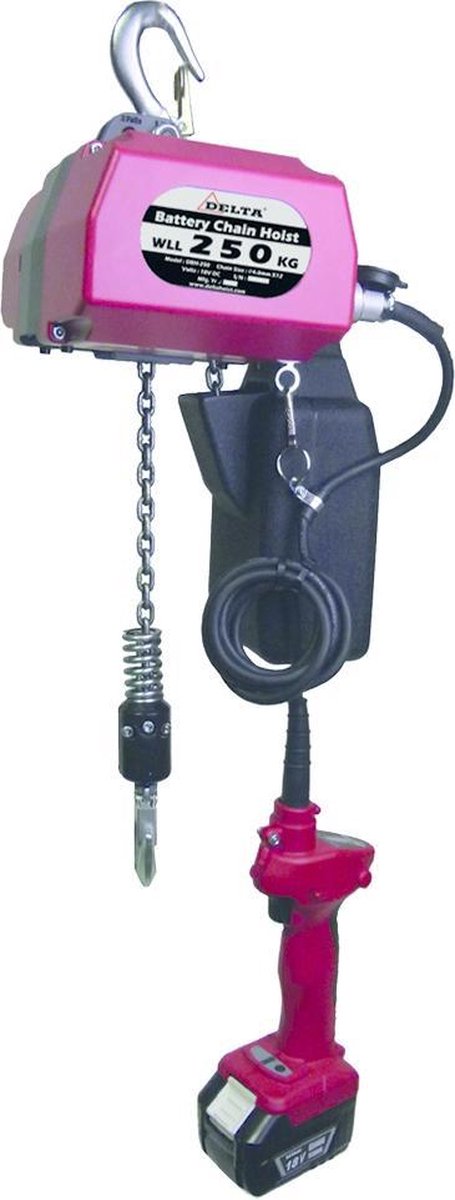 Delta Batterij takel | 0,25 ton - CZ.0.DBH.250.10 CZ.0.DBH.250.10