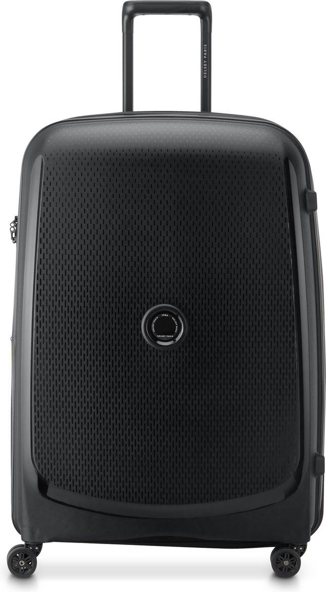 Delsey Belmont Plus - Reiskoffer 76 cm - Gerecycled polypropyleen - Zwart