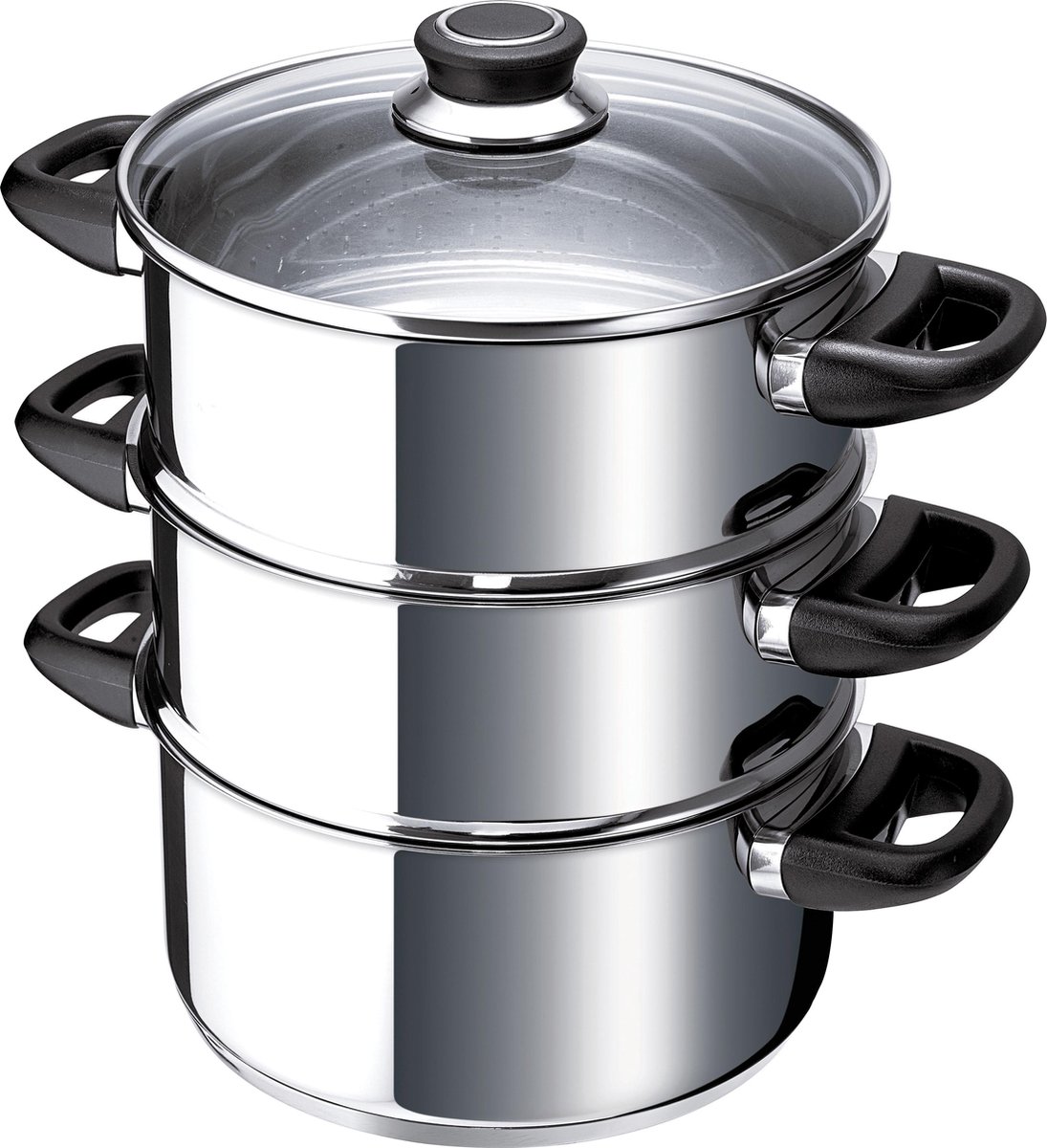 BEKA POLO Stomer met glazen deksel 24cm