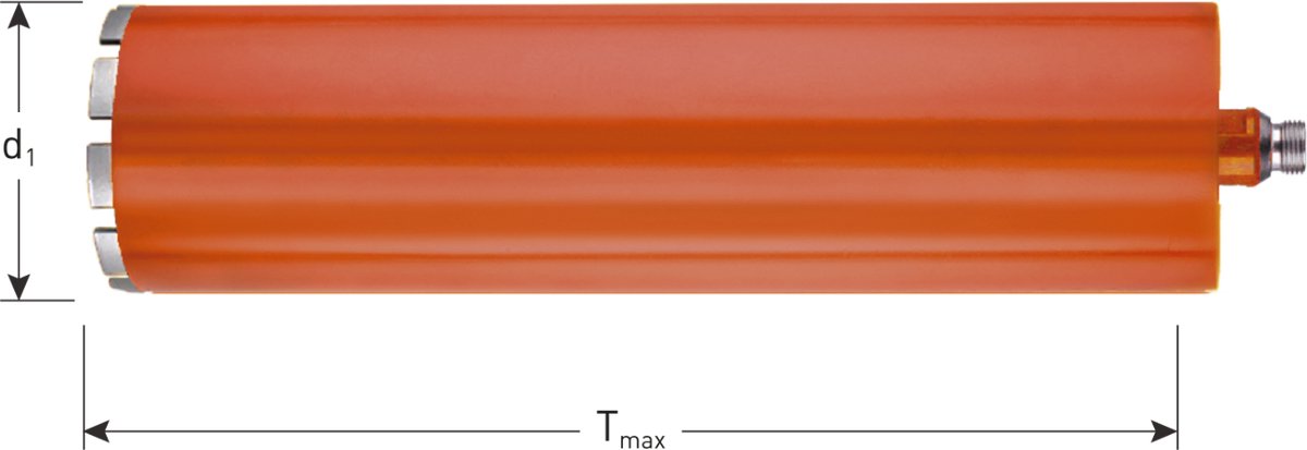 Rotec Diamantboor DROOG 92x400x1/2'' (4) 24x4,0x9,0 - 7750924