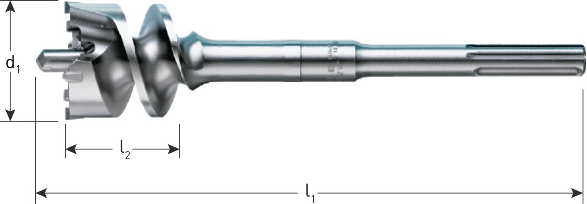 Rotec SDS-Max betonfreeskroon 65x80/990 mm - 2056503