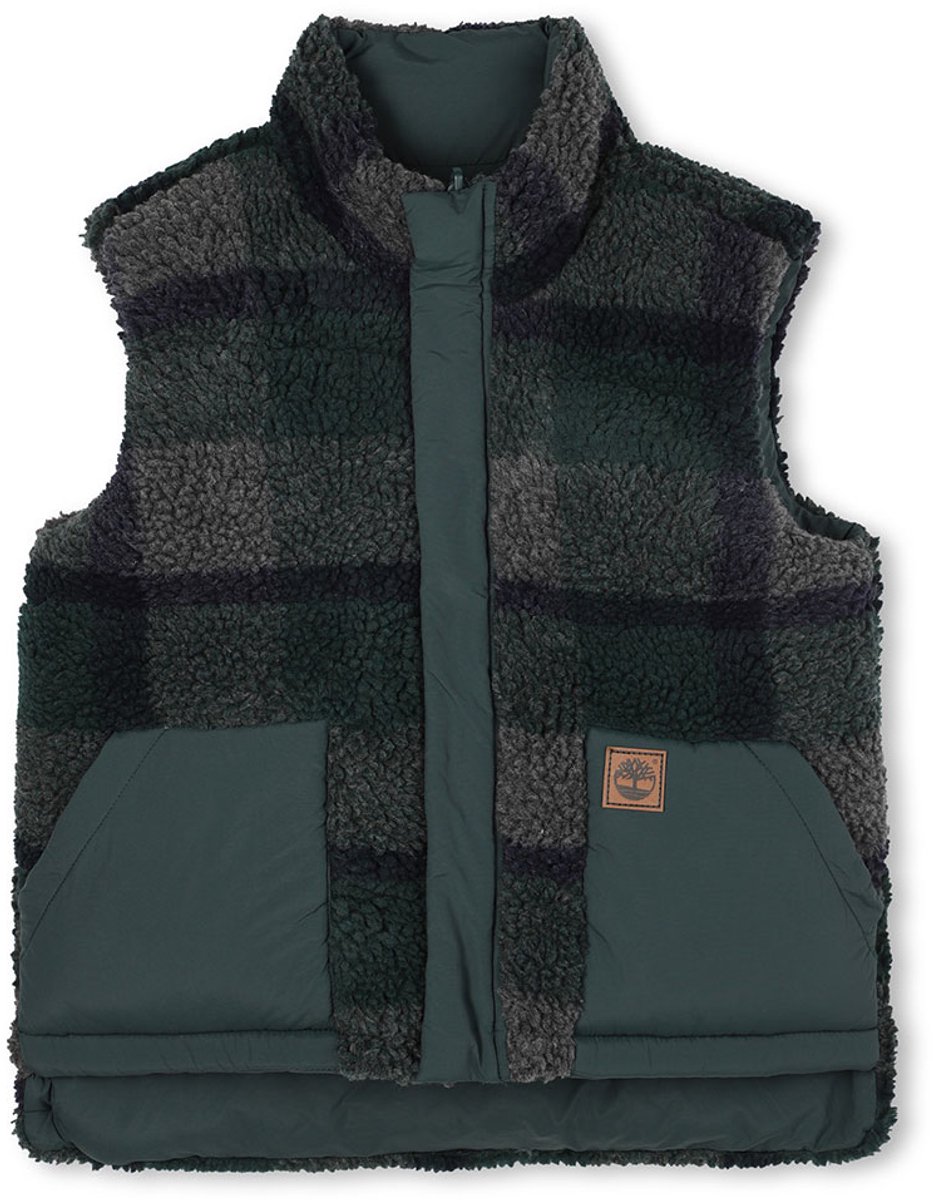 Timberland Gewatteerd Vest - Omkeerbaar - Donkergroen - Timberland - 8 jaar (128) - Donsvest
