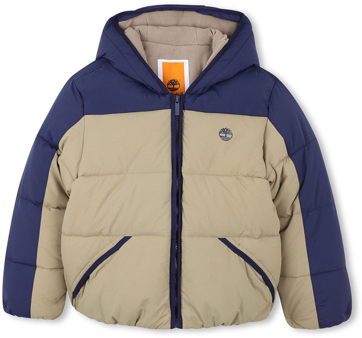 Timberland Gevoerde Jas - Khaki/Navy - Timberland - 12 jaar (152) - Donsjassen