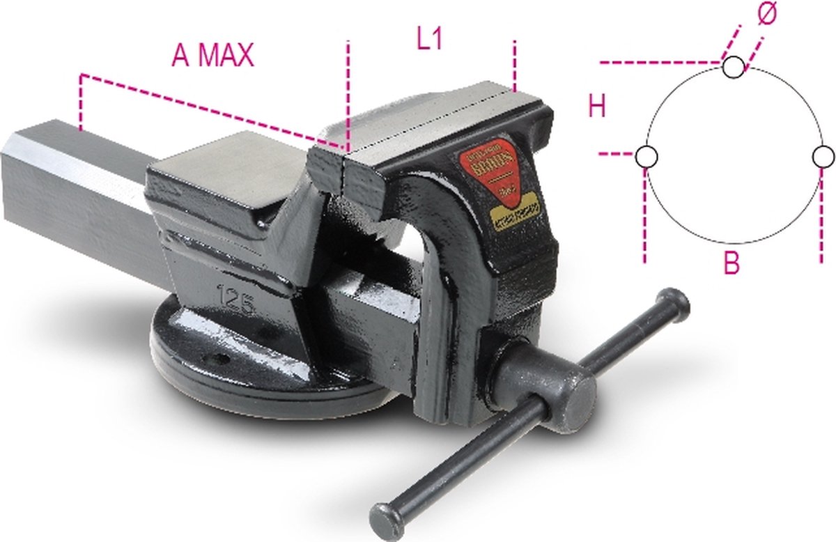 Beta Parallel bankschroeven 1599F 100 - 015990100