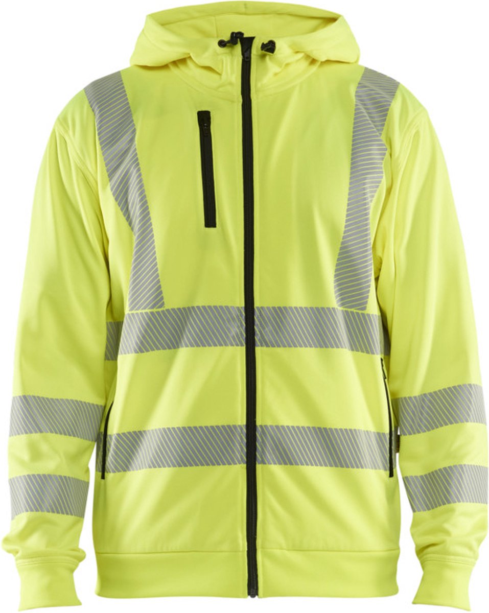 Blåkläder High-Vis Hoodie met rits 35652538 | High-Vis Geel | Maat M - 7330509831717