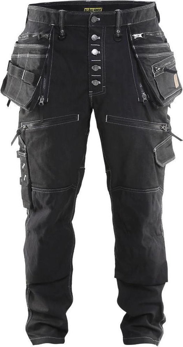 Blåkläder Baggy Denim Stretch X1900 19991141 | Zwart | Maat D116 - 7330509514054