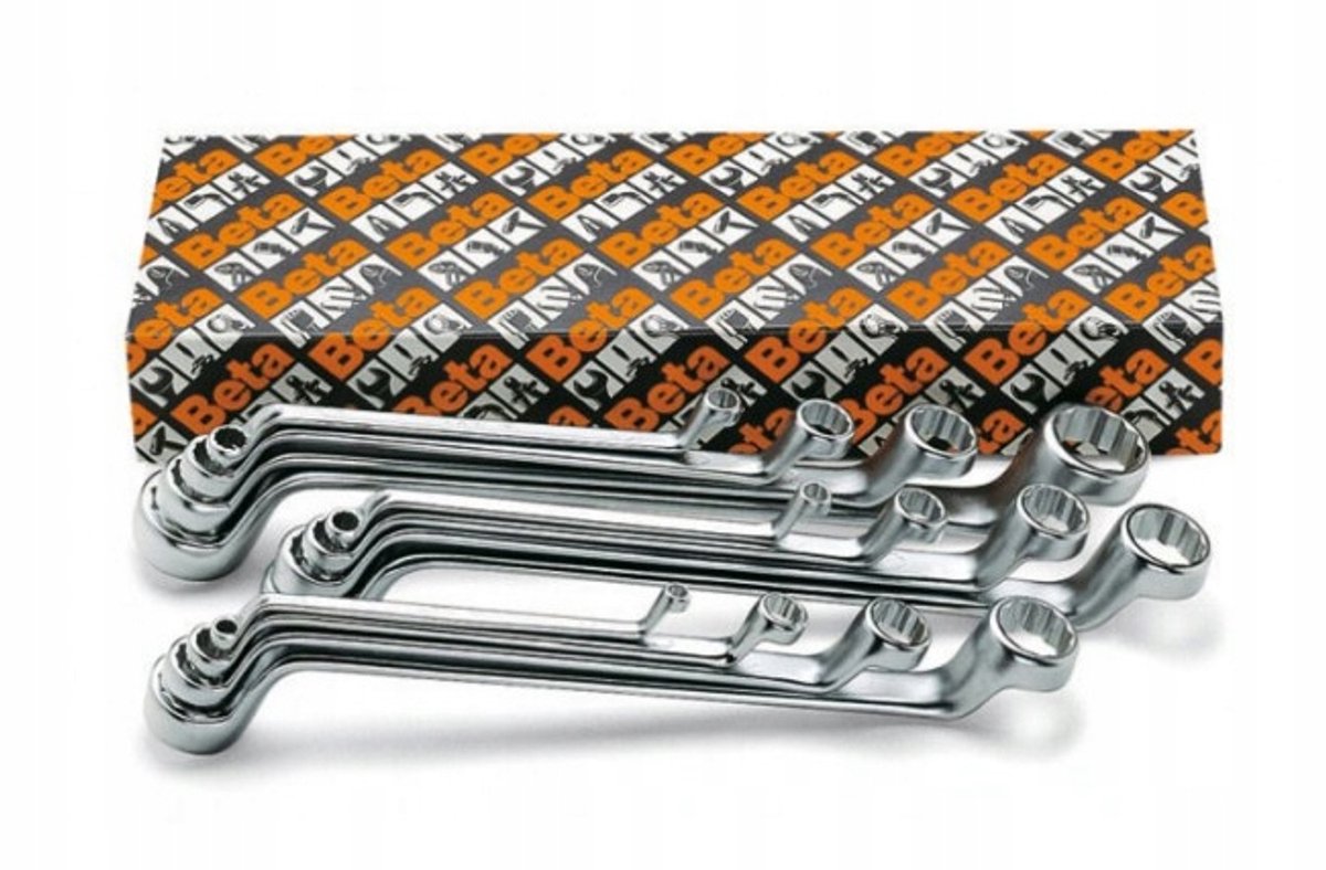 Beta 13-delige set ringsleutels, diep gebogen(art. 90) 90/S13 - 000900170