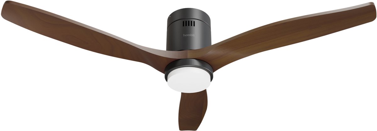 Hombli Smart Ceiling Fan & Light - Donker-Bruin