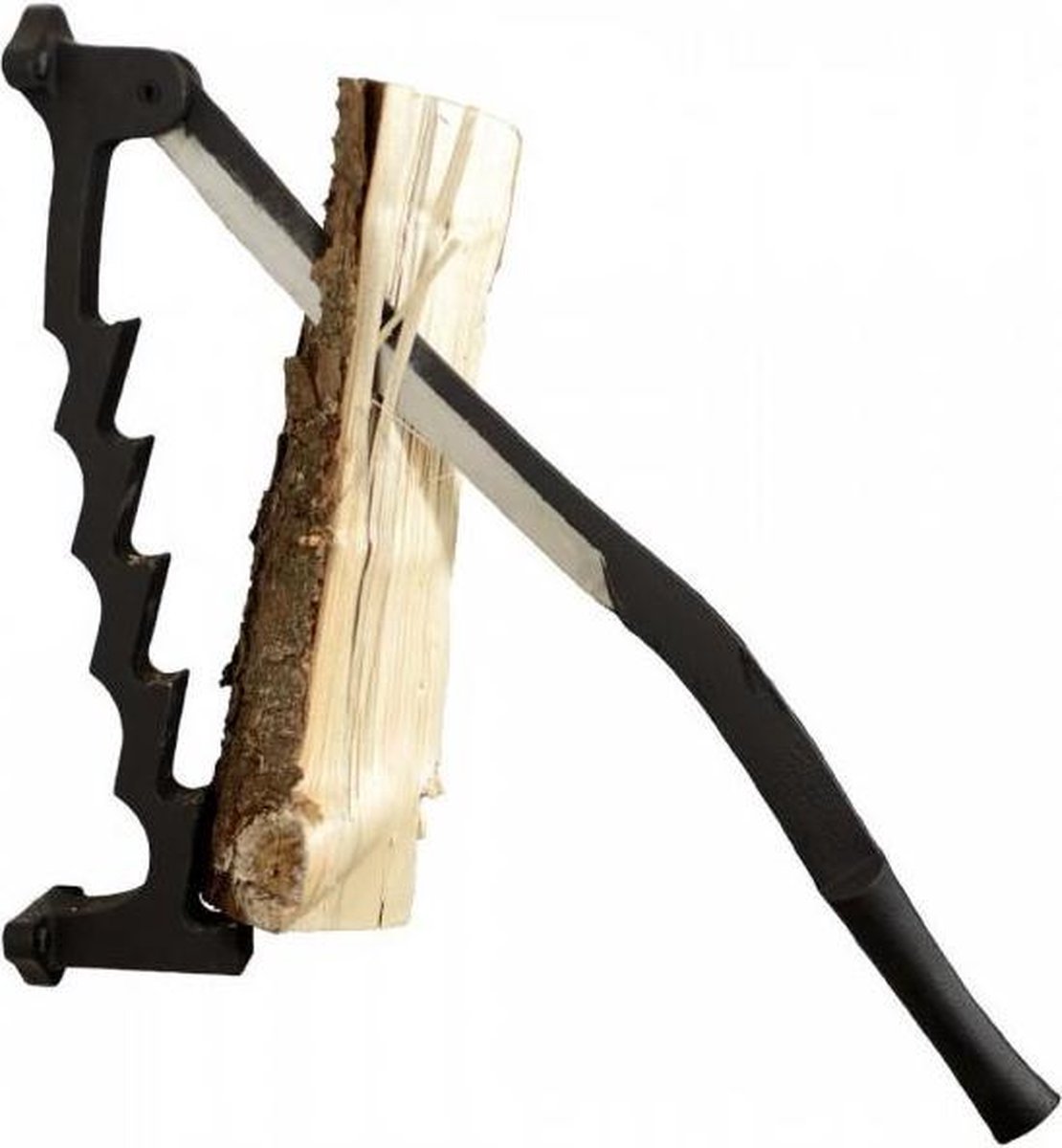 Flint Spanmesser, zwart, houtklover voor aanmaakhout