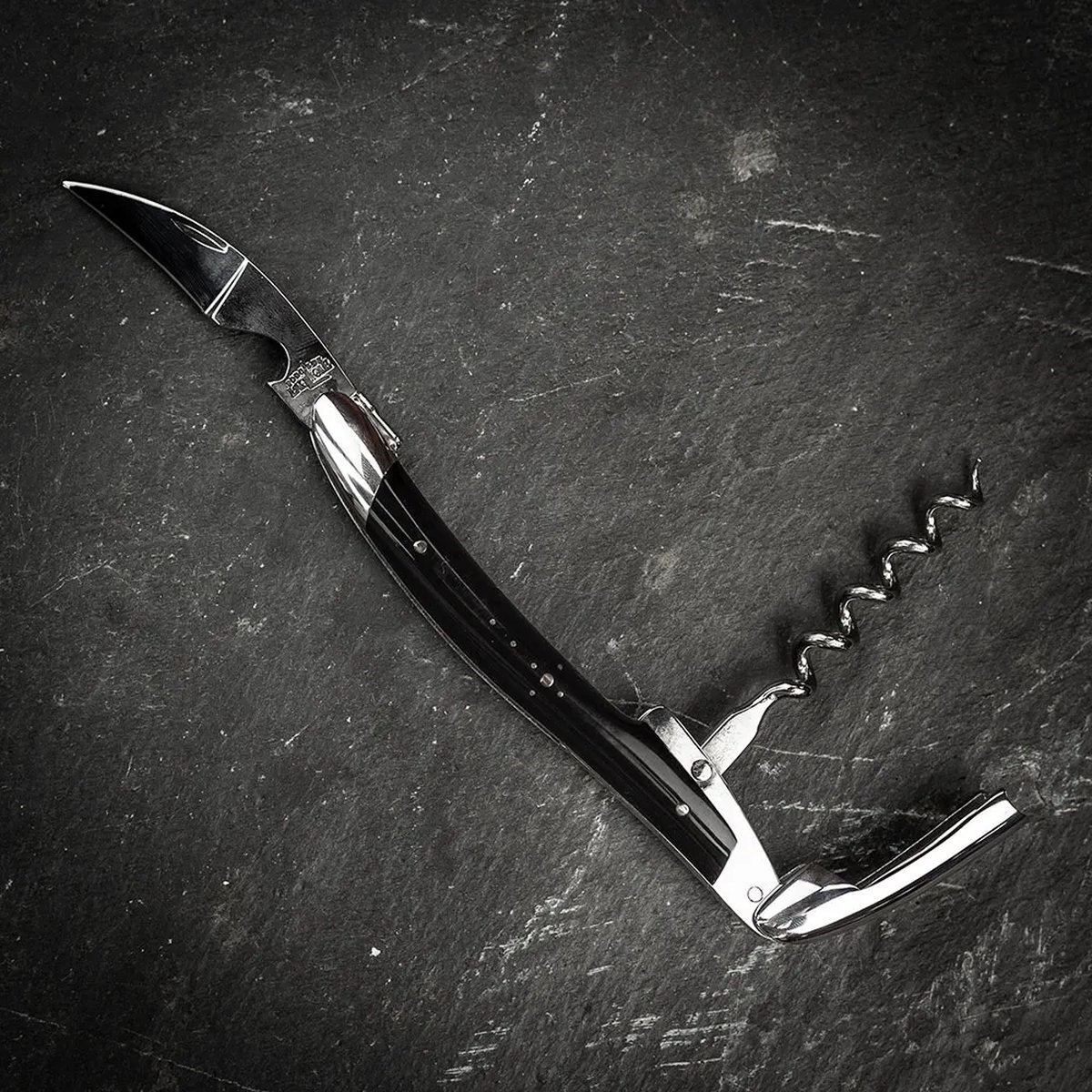 Forge de Laguiole SOM1B kelnersmes gepolijst, punthoorn