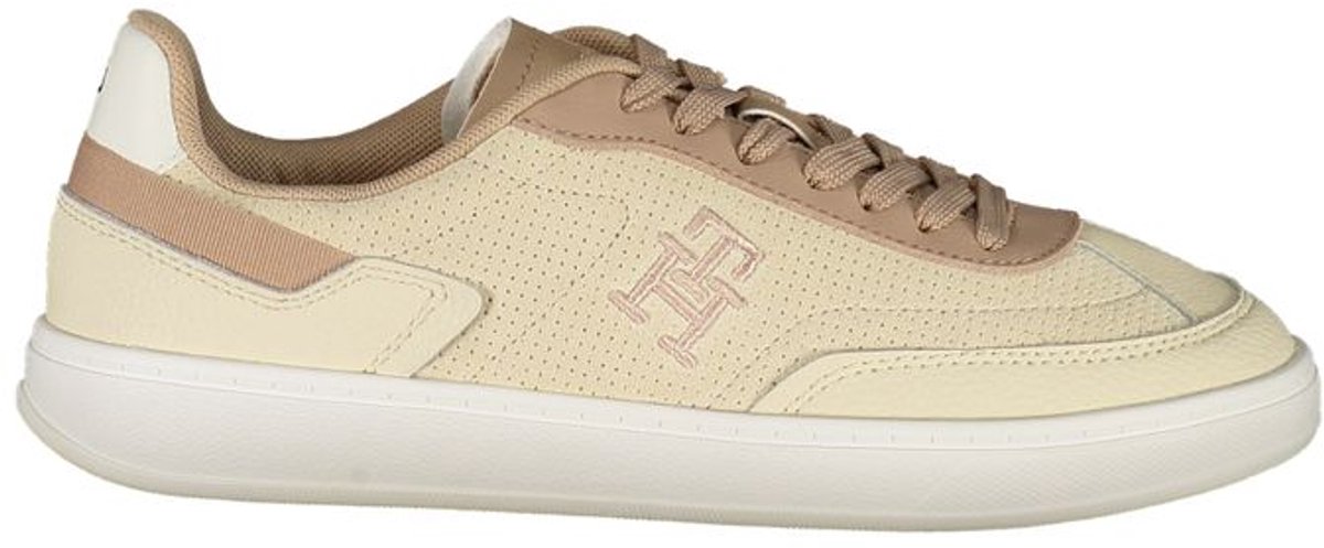 Tommy Hilfiger Th Monogram Trainer Dames Sneakers Muslin/Klei Steen