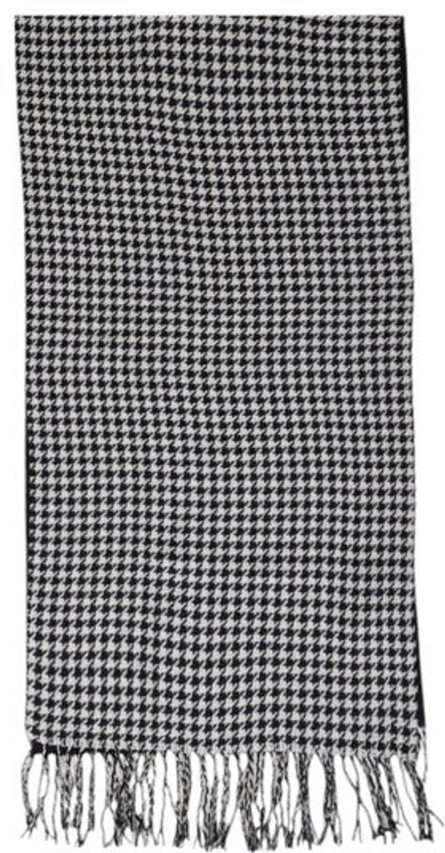 Houndstooth Wol Sjaal